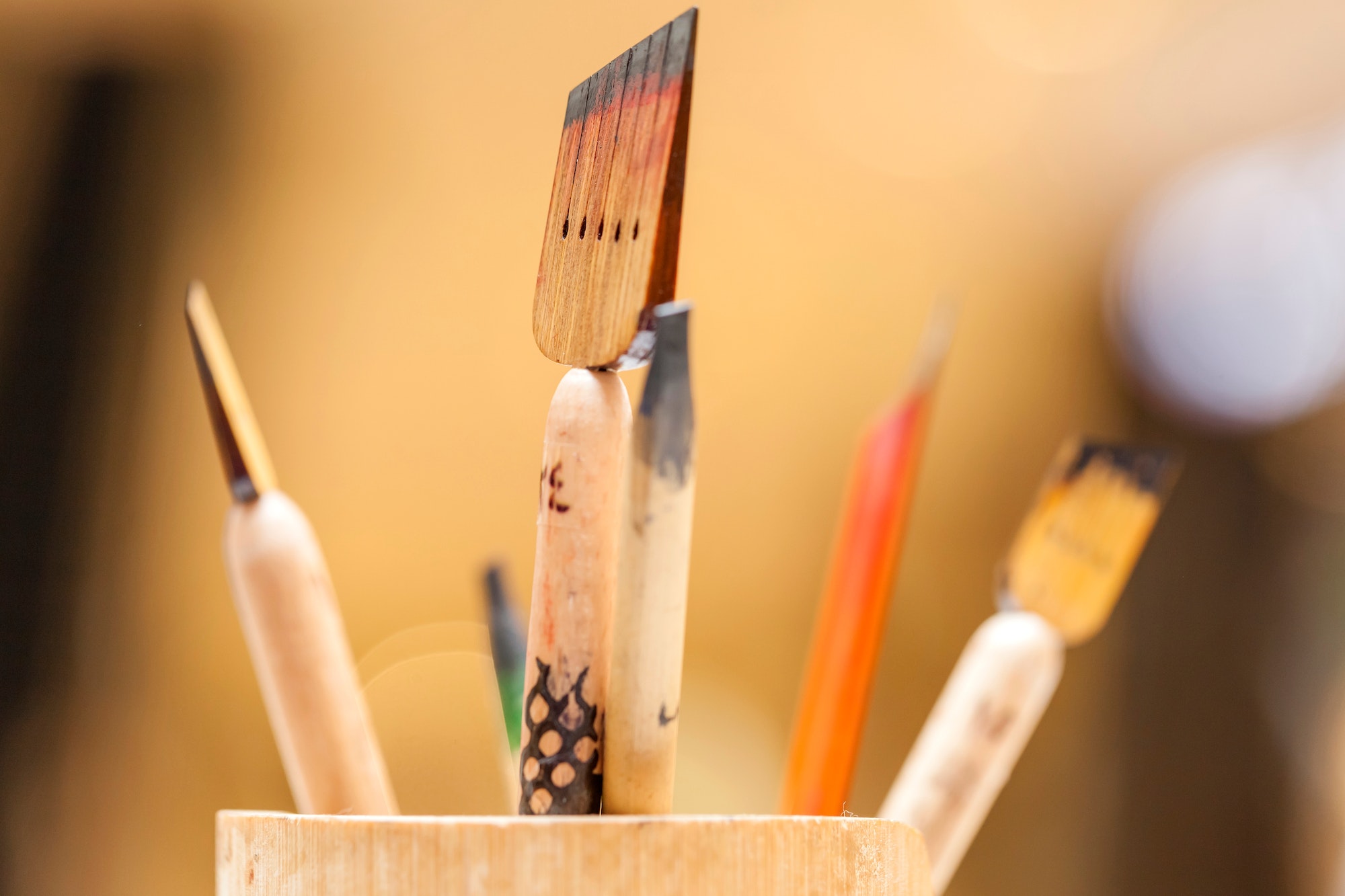 Calligraphy set closeup