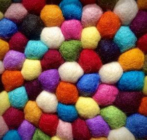 Colorful felt